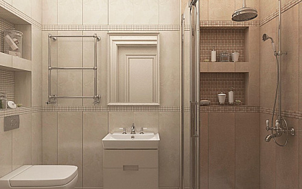 Дизайн интерьера ванной в трёхкомнатной квартире 107 кв.м в стиле неоклассика18