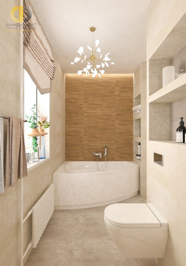 Дизайн интерьера ванной в трёхкомнатной квартире 117 кв.м в современном стиле17