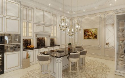 Дизайн интерьера квартиры 155 кв. м в Москве