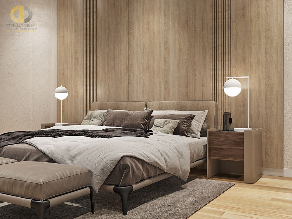 Дизайн интерьера спальни в трёхкомнатной квартире 135 кв.м в современном стиле13