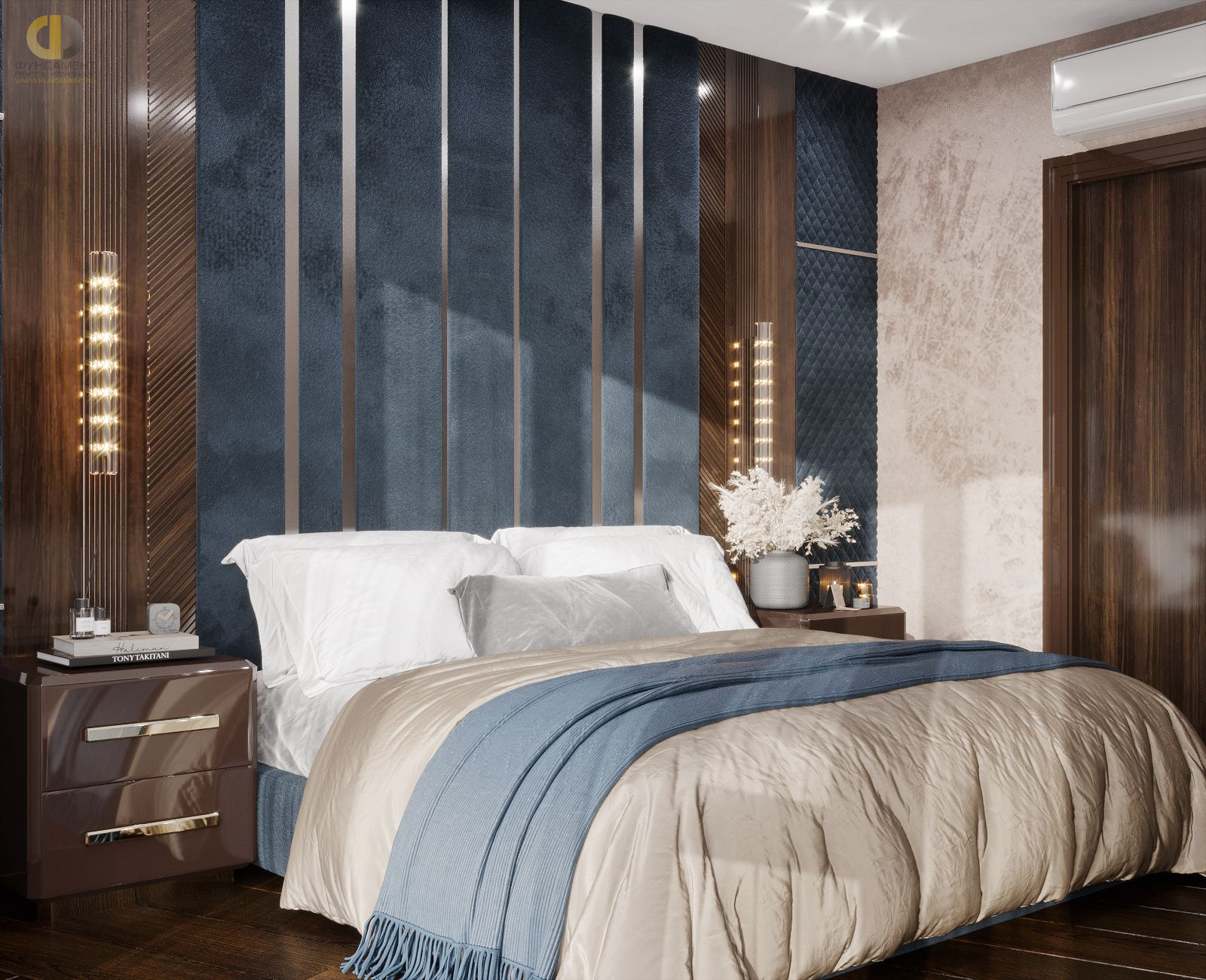 Дизайн спальни в стиле арт-деко – фото 443