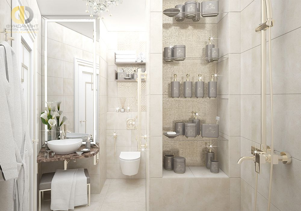 Дизайн интерьера ванной в двухкомнатной квартире 101 кв.м в стиле ар-деко20