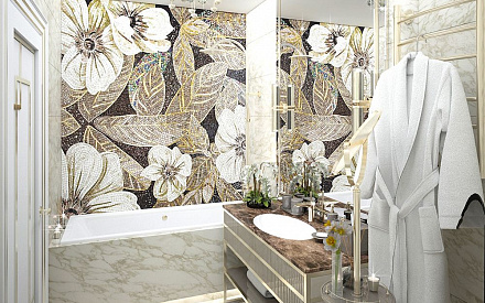 Дизайн интерьера ванной в двухкомнатной квартире 101 кв.м в стиле ар-деко16