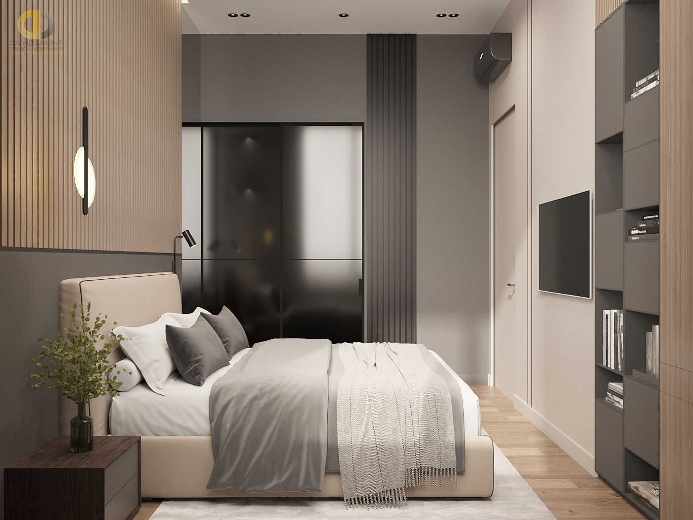 Дизайн спальни в стиле cовременном – фото 89