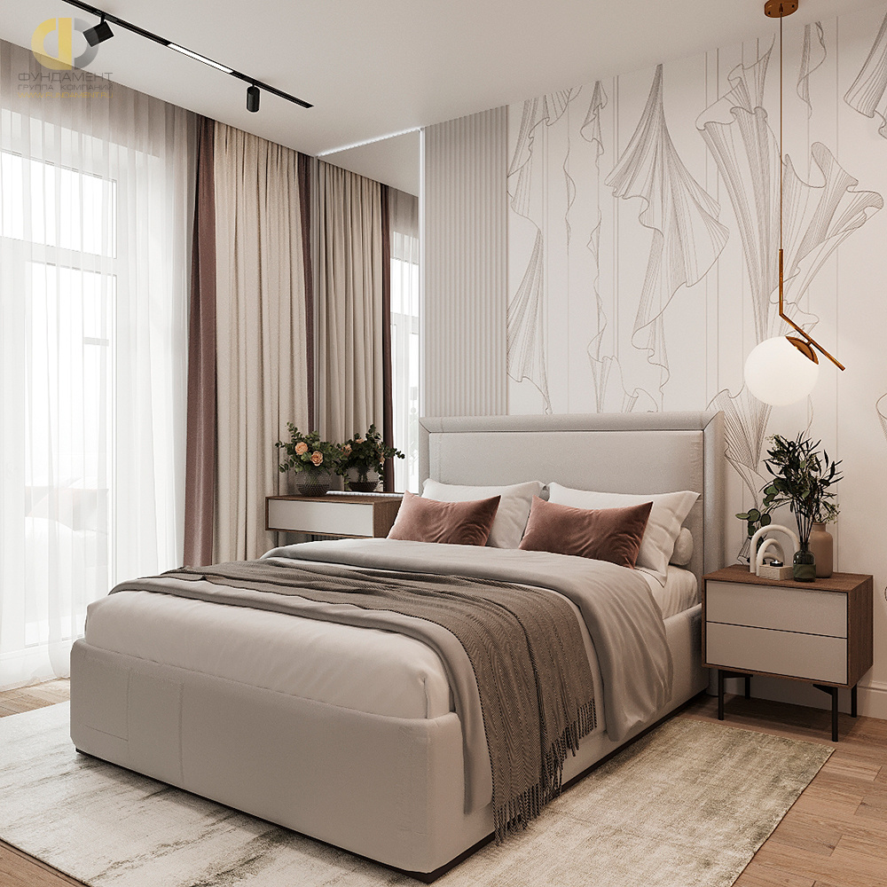 Дизайн спальни в стиле cовременном – фото 146