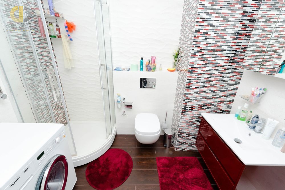 ванная в квартире в стиле прованс после ремонта. Реальная фотография