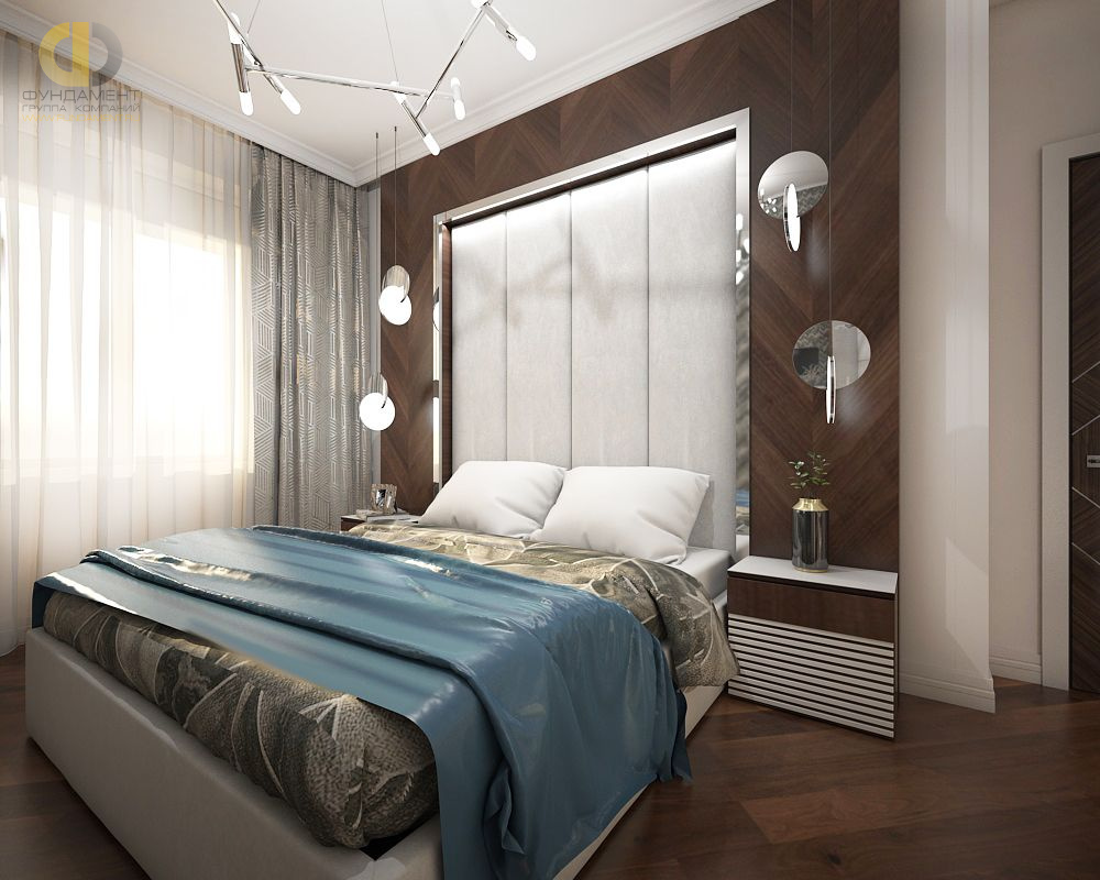 Дизайн интерьера спальни в четырёхкомнатной квартире 115 кв.м в современном стиле11