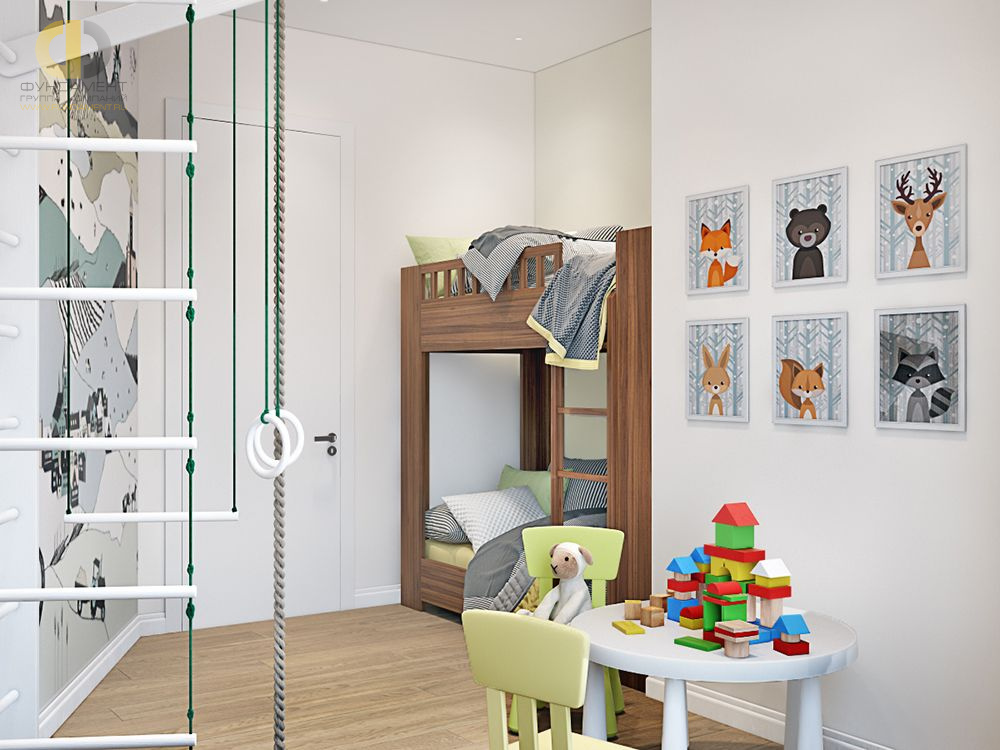 Дизайн интерьера детской в семикомнатной квартире 153 кв.м в современном стиле – фото 822