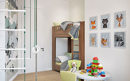 Дизайн интерьера детской в семикомнатной квартире 153 кв.м в современном стиле17