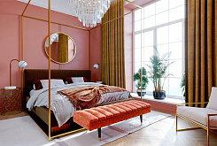 Розовый цвет в дизайне интерьера. Фото модных сочетаний 2023 года 
