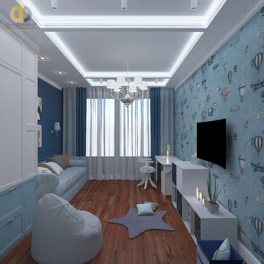 Дизайн интерьера детской в четырёхкомнатной квартире 116 кв. м в стиле неоклассика 15