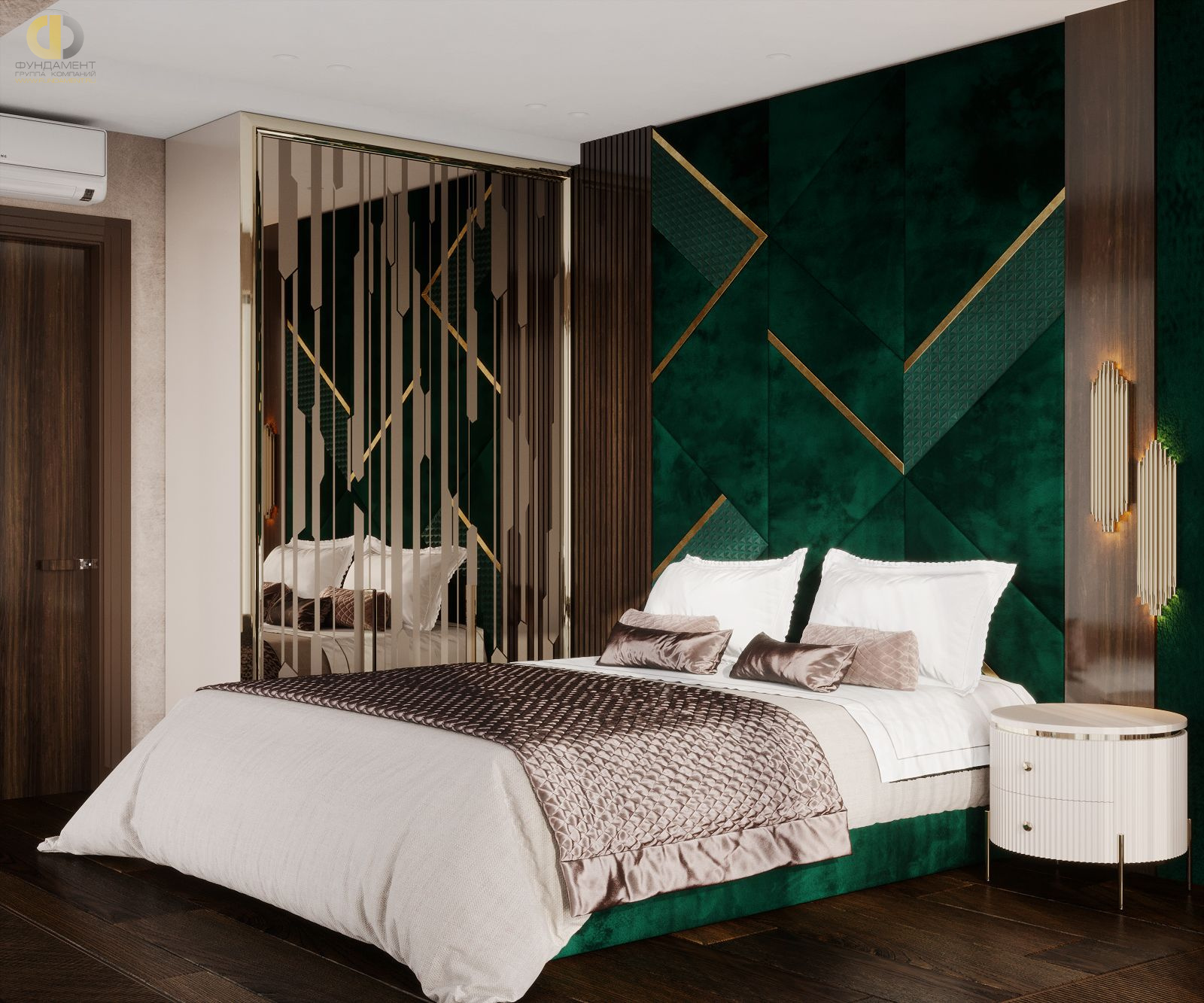 Дизайн спальни в стиле арт-деко – фото 406
