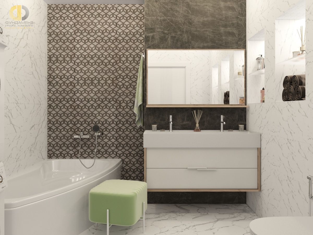 Дизайн ванной в стиле cовременном – фото 476