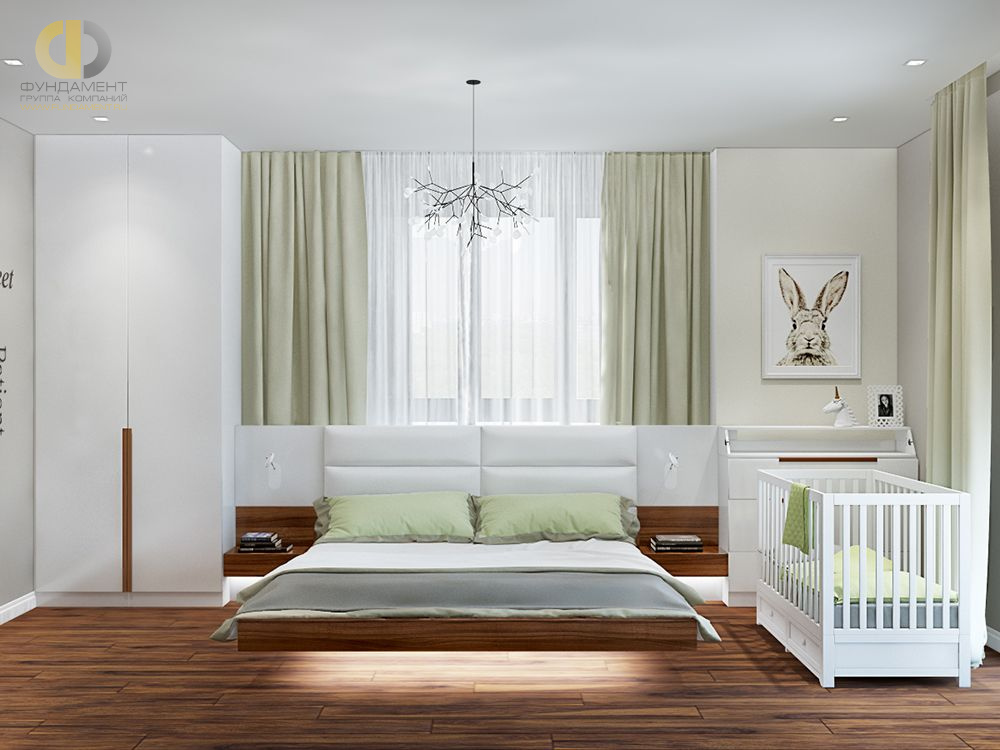 Дизайн интерьера спальни в семикомнатной квартире 153 кв.м в современном стиле5