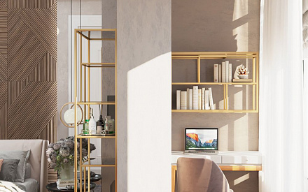 Дизайн интерьера спальни в четырёхкомнатной квартире 98 кв.м в стиле ар-деко22