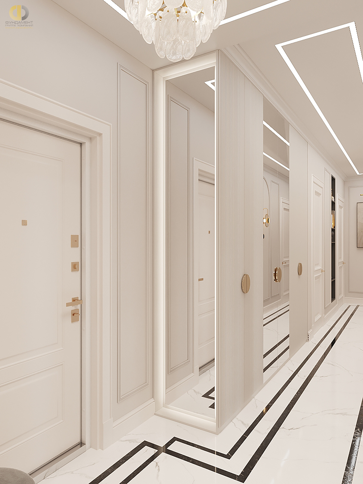 Дизайн коридора в стиле cовременном – фото 104