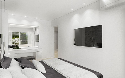 Дизайн интерьера спальни в доме 201 кв.м в стиле минимализм34