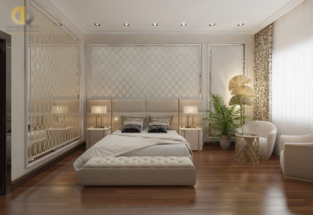 Дизайн интерьера спальни в доме 210 кв.м в стиле ар-деко23
