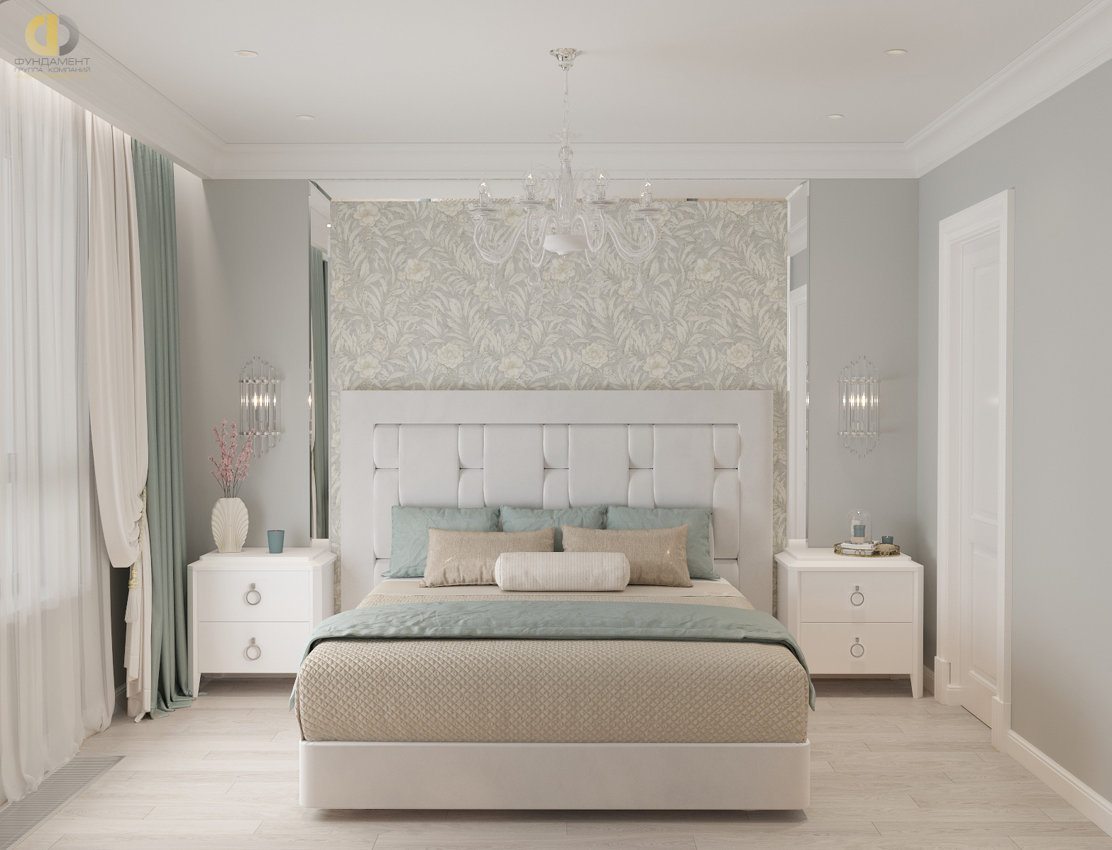Дизайн спальни в стиле неоклассическом – фото 118