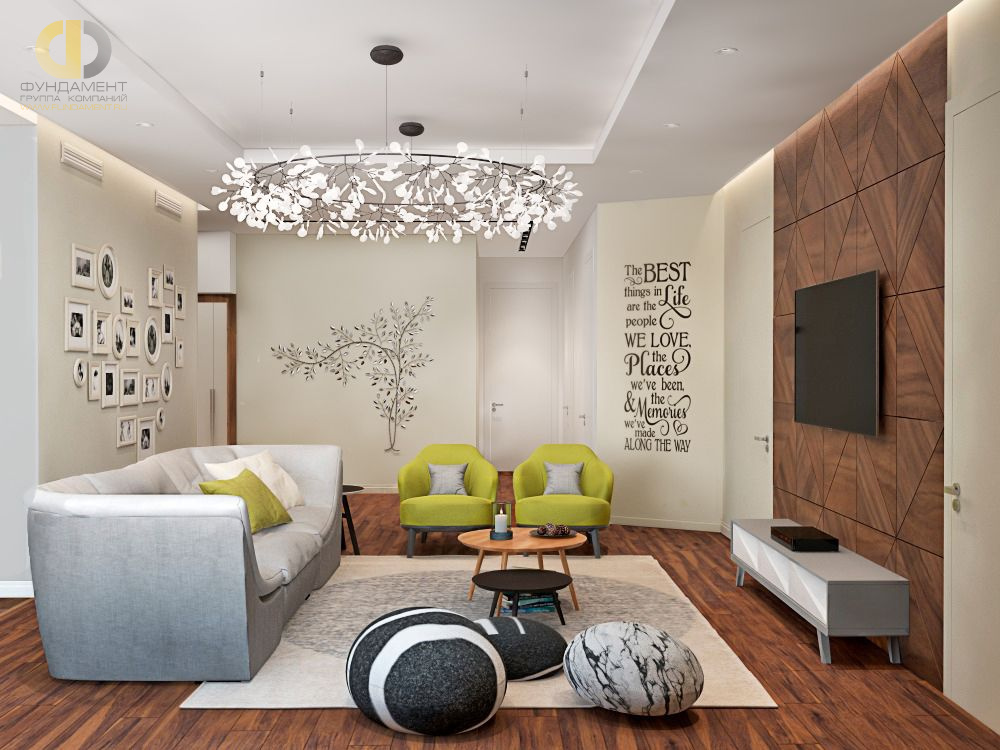 Дизайн интерьера гостиной в семикомнатной квартире 153 кв.м в современном стиле29