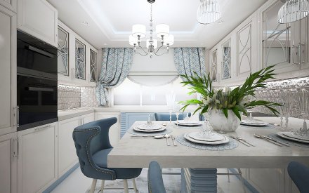 Элитный дизайн интерьера четырехкомнатной квартиры в Москве