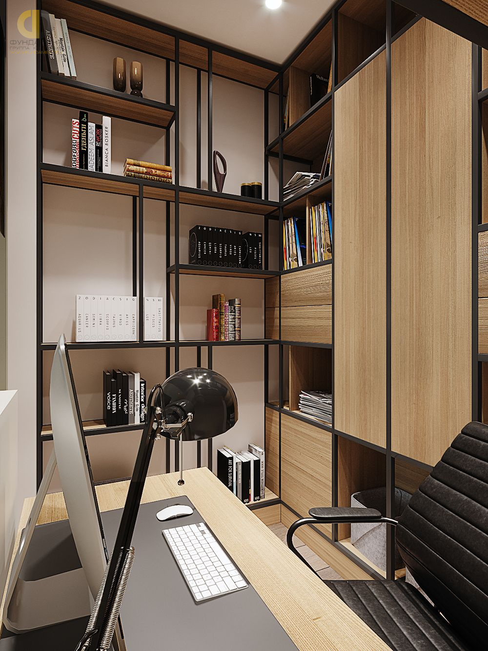 Дизайн кабинета в стиле cовременном – фото 148
