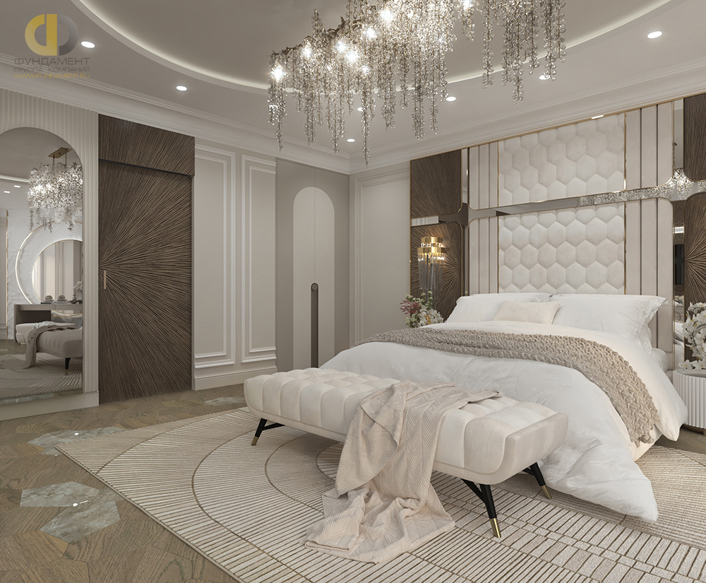 Дизайн спальни в стиле арт-деко – фото 363