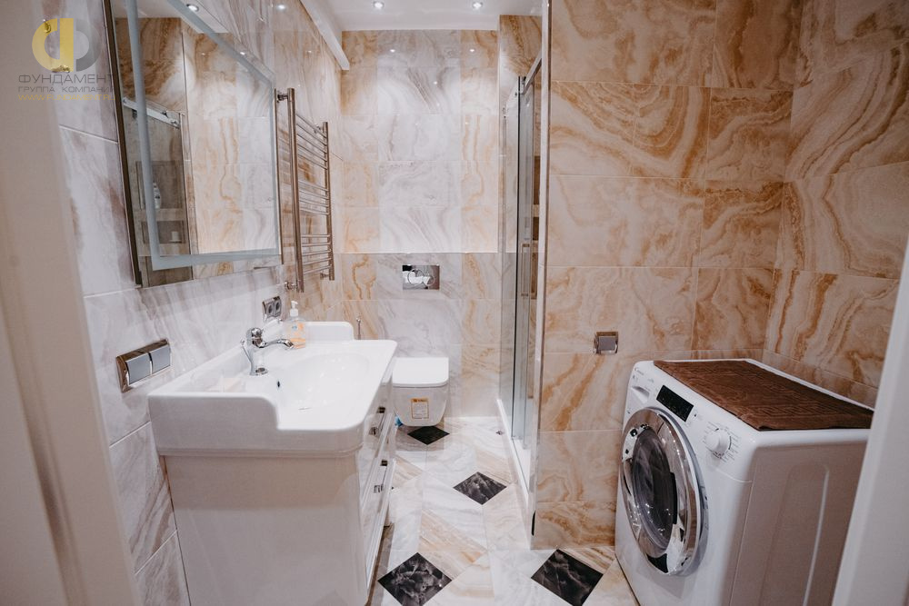 Ремонт ванной в двухкомнатной квартире 44 кв.м в стиле современная классика8