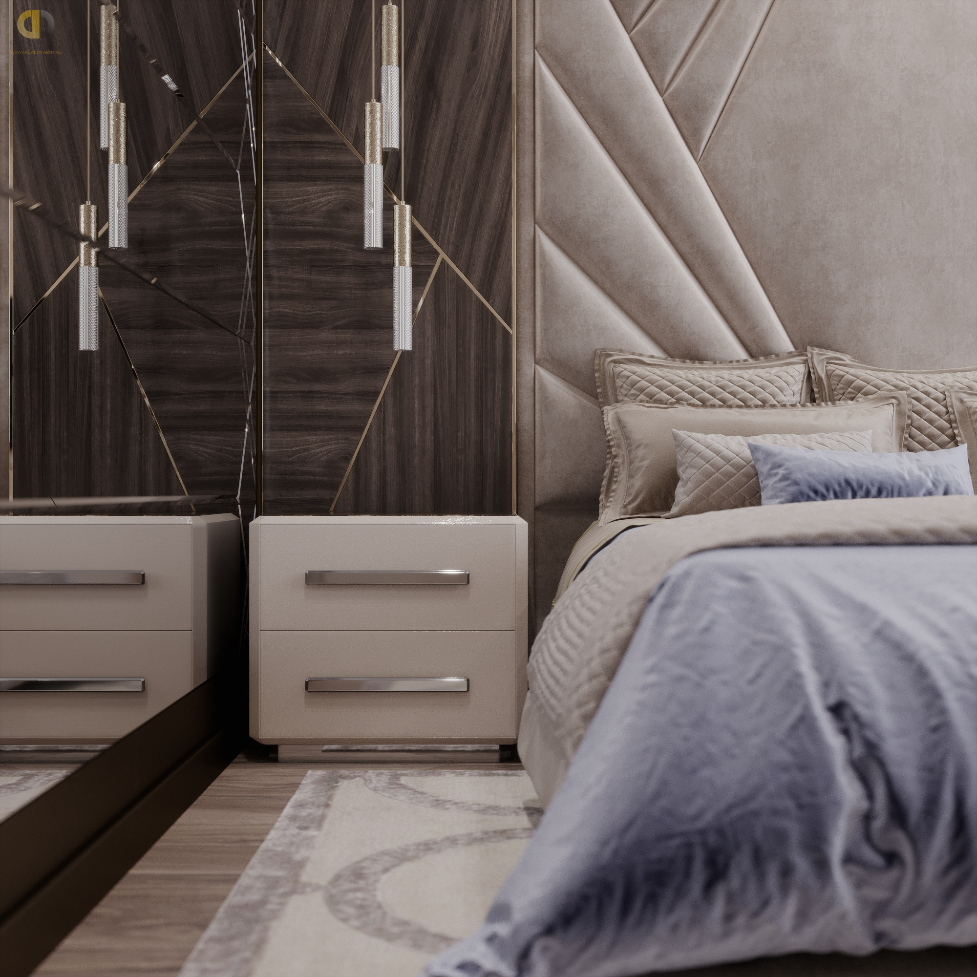 Дизайн спальни в стиле арт-деко – фото 219