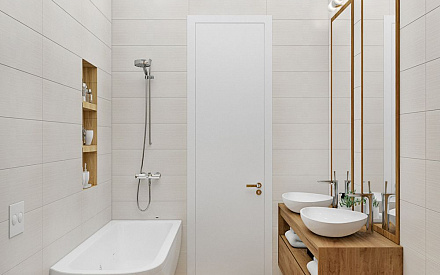Дизайн интерьера ванной в семикомнатной квартире 153 кв.м в современном стиле19