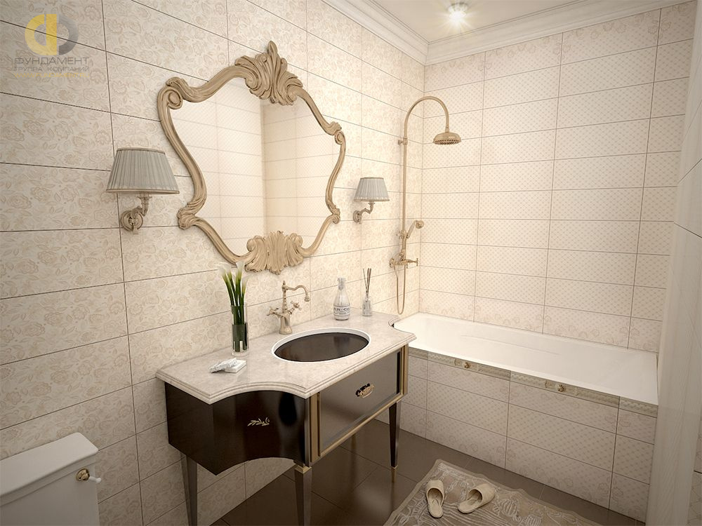 Дизайн ванной в классическом стиле – фото 1719