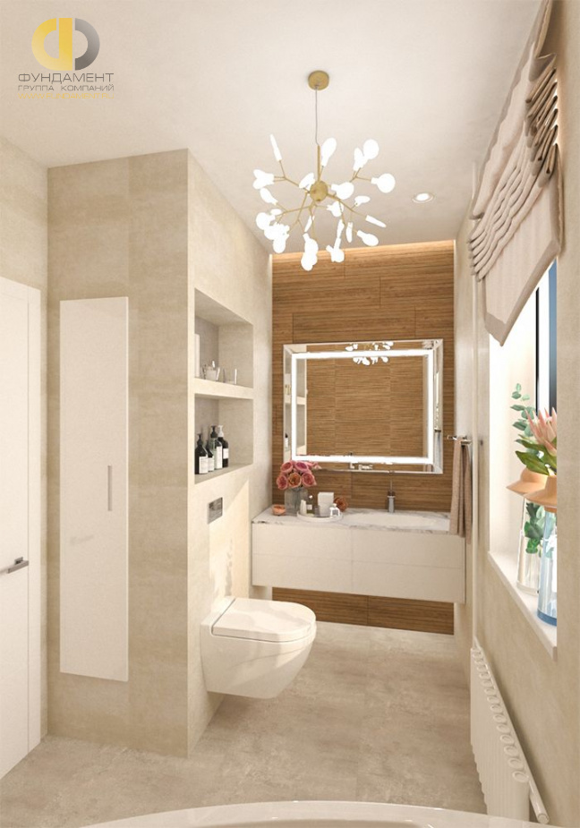 Дизайн интерьера ванной в трёхкомнатной квартире 117 кв.м в современном стиле16