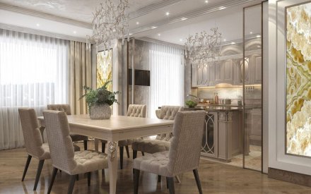 Дизайн интерьера квартиры 213 кв. м в Москве