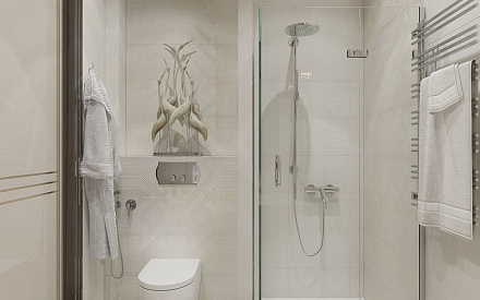 Дизайн интерьера ванной в трёхкомнатной квартире 110 кв.м в стиле ар-деко17