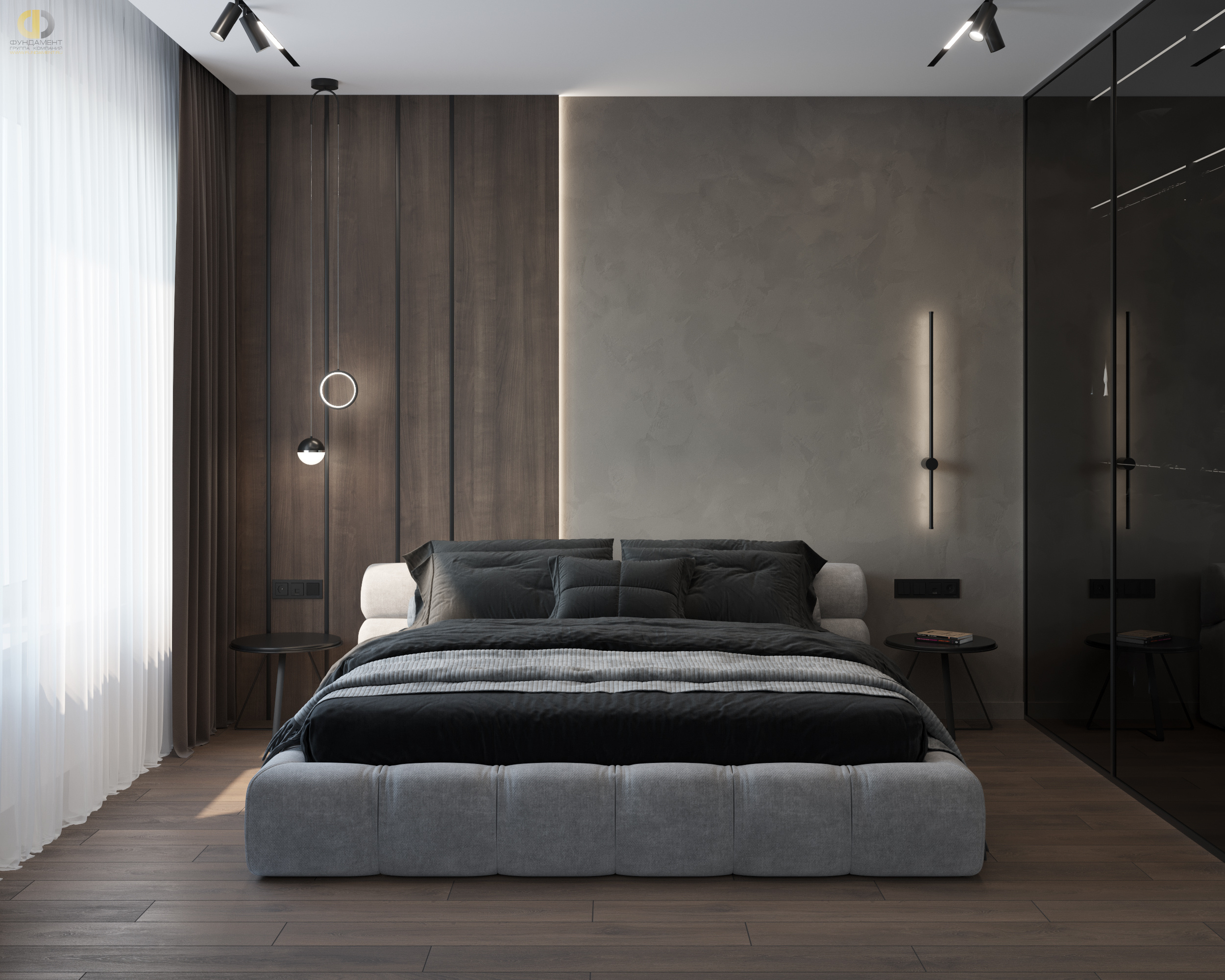 Дизайн спальни в стиле манимализском – фото 62