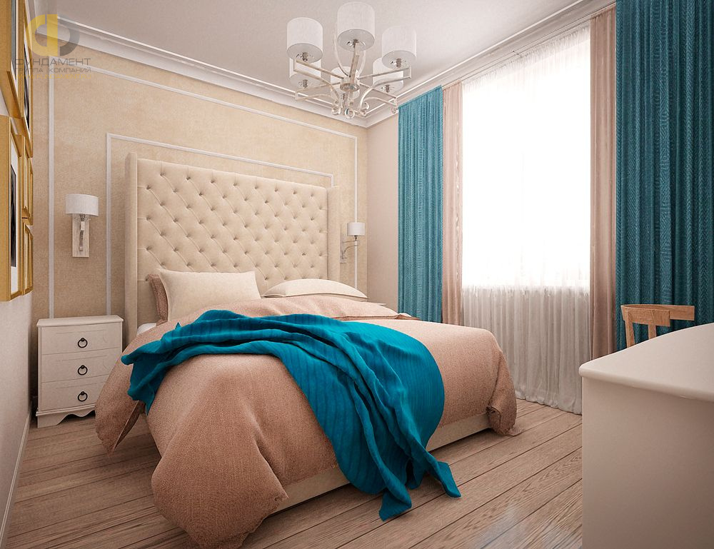 Дизайн интерьера спальни в трёхкомнатной квартие 87 кв.м в современном стиле8