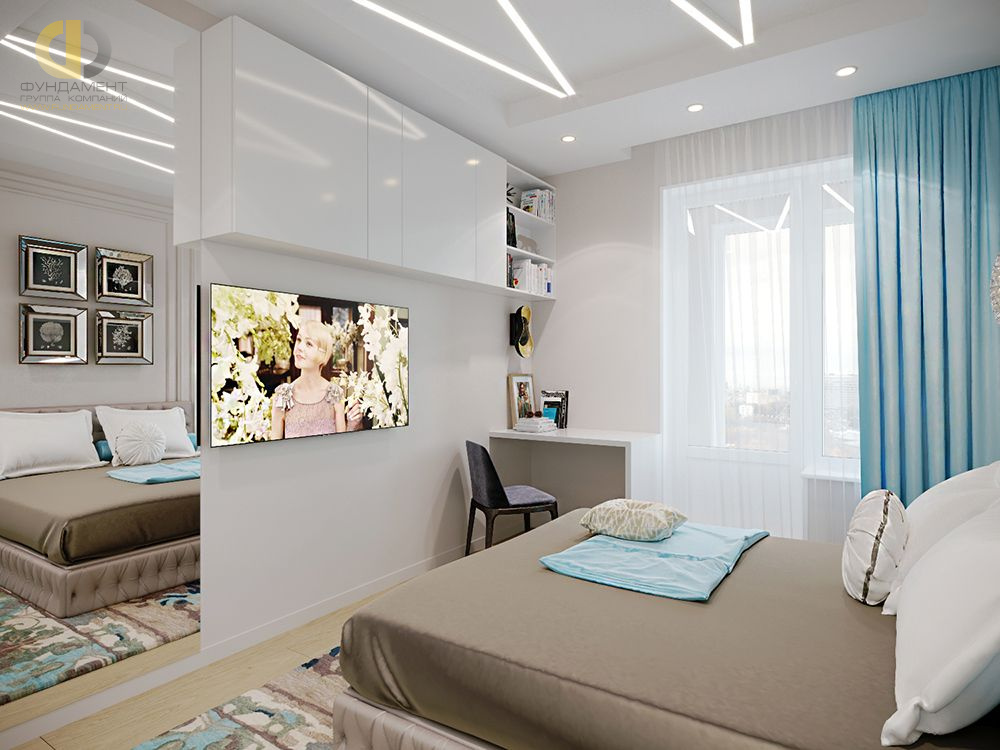 Дизайн интерьера спальни в 3х-комнатной квартире 70 кв.м в современном стиле12