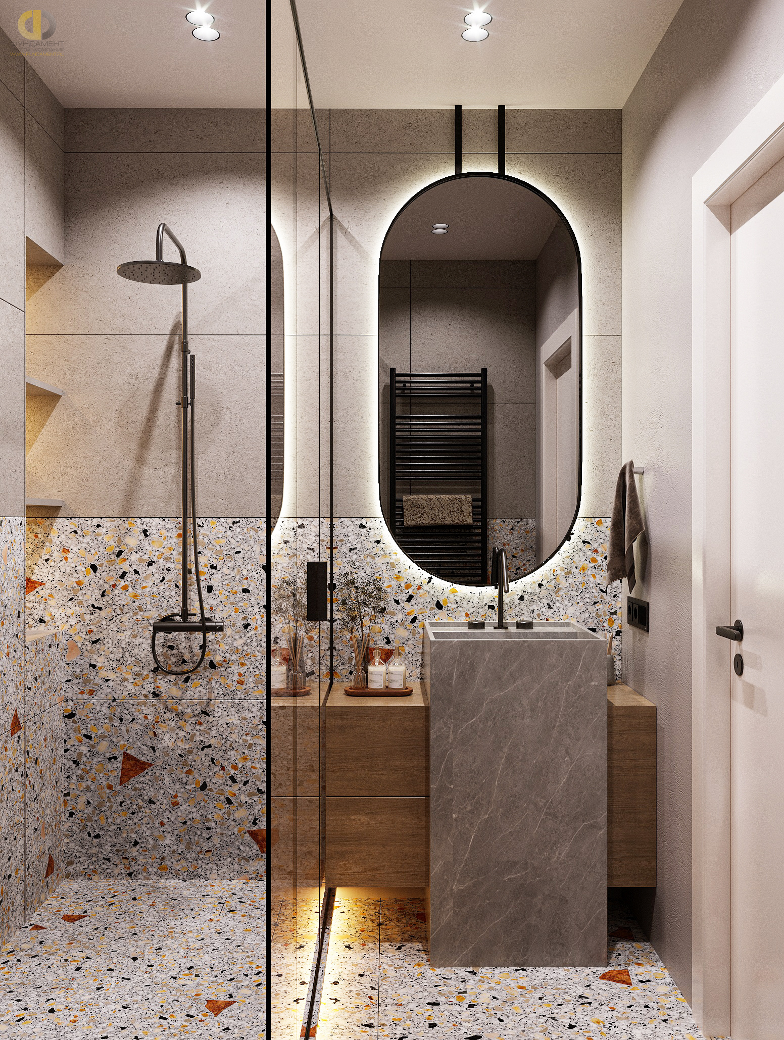 Дизайн ванной в стиле манимализском – фото 176