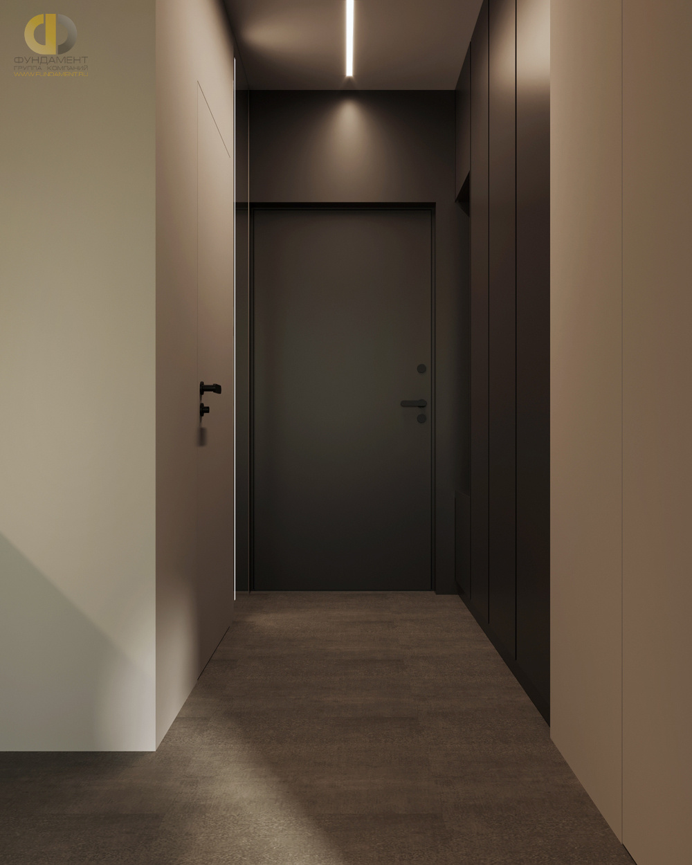 Дизайн коридора в стиле манимализском – фото 205