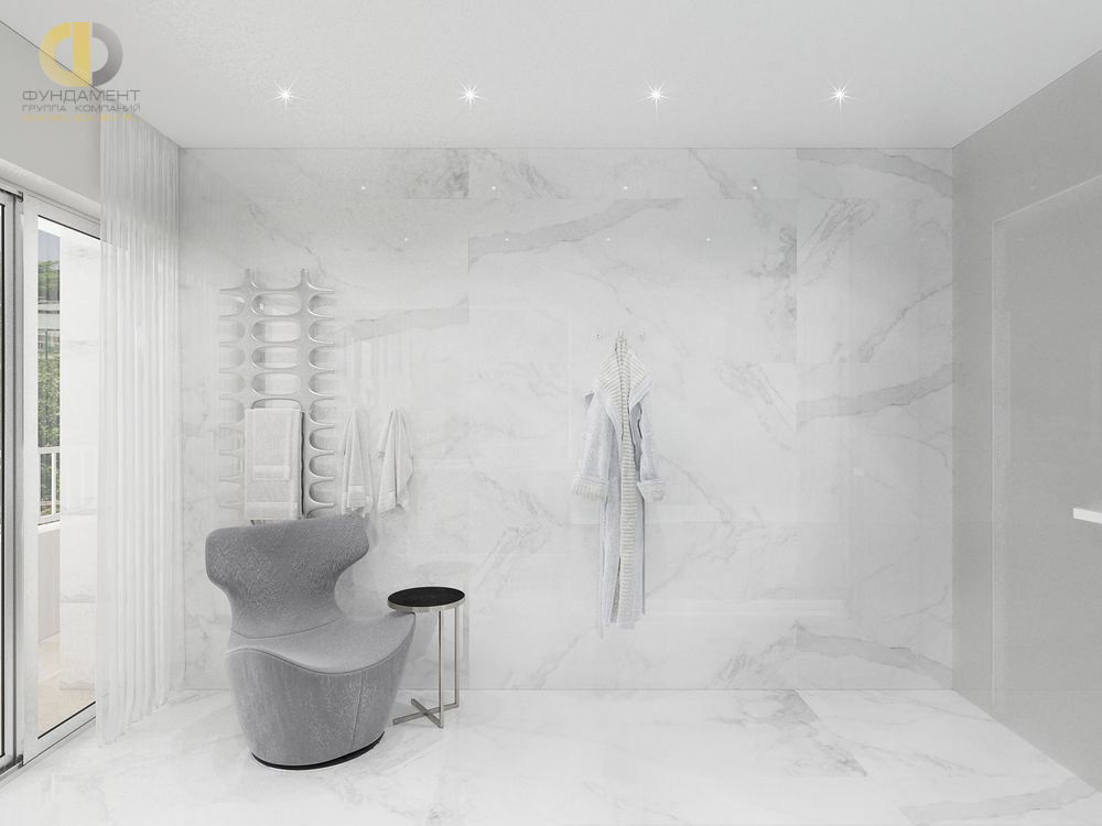 Дизайн интерьера ванной в доме 201 кв.м в стиле минимализм29