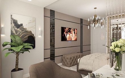 Дизайн интерьера спальни в трёхкомнатной квартире 117 кв.м в современном стиле14