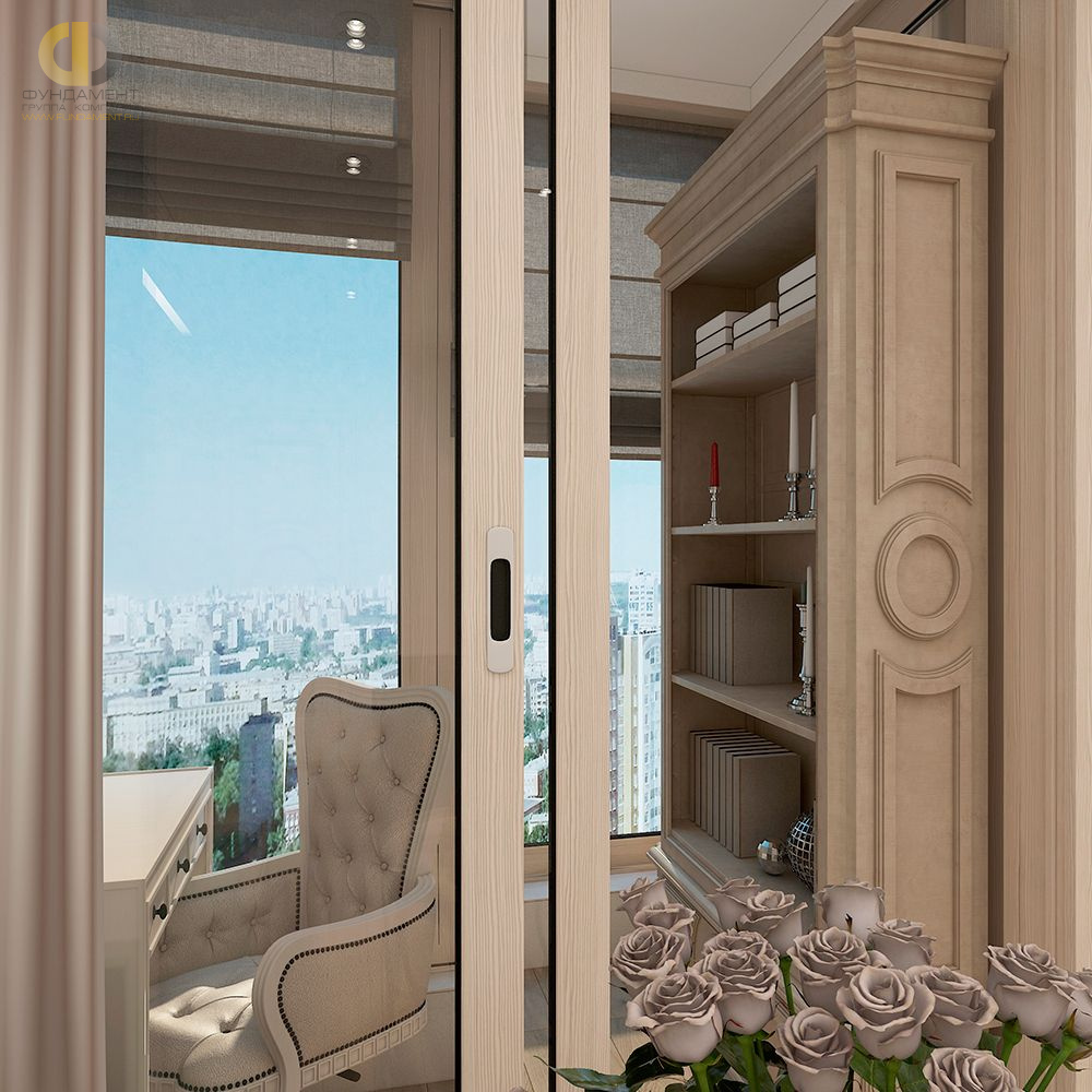 Дизайн балкона в классическом стиле – фото 228