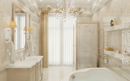 Дизайн интерьера квартиры 155 кв. м в Москве