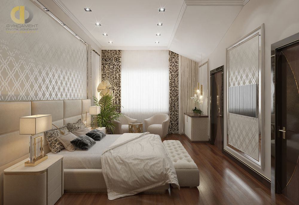 Дизайн интерьера спальни в доме 210 кв.м в стиле ар-деко25