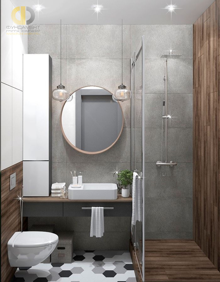 Дизайн интерьера ванной в четырёхкомнатной квартире 96 кв.м в стиле лофт6
