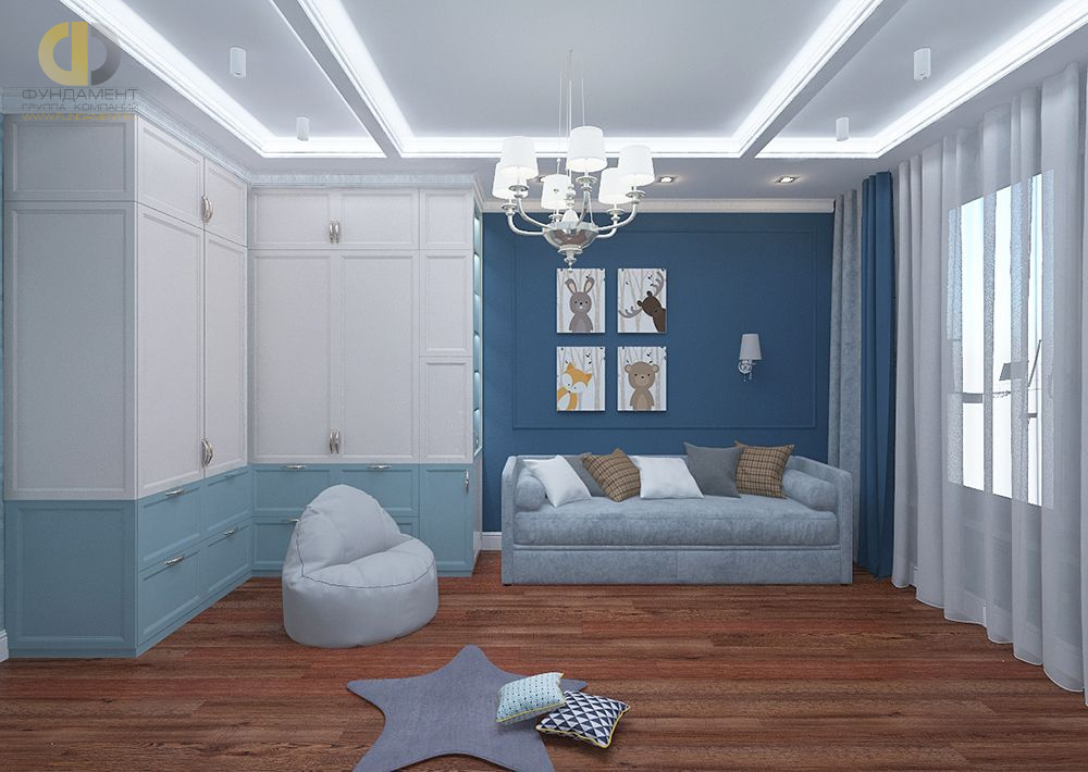 Дизайн интерьера детской в четырёхкомнатной квартире 116 кв. м в стиле неоклассика 16