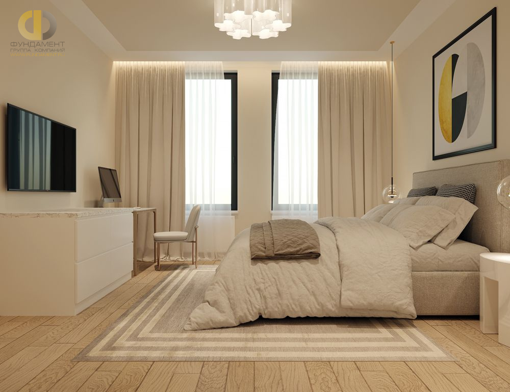 Дизайн спальни в стиле cовременном – фото 619