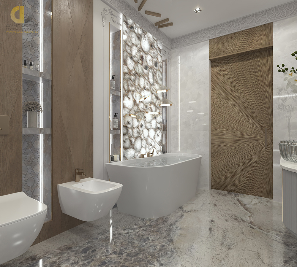 Дизайн ванной в стиле арт-деко – фото 272