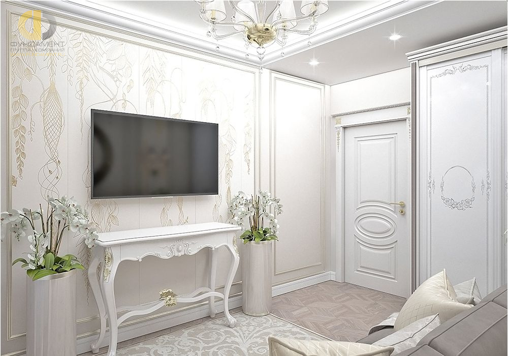 Дизайн интерьера спальни в шестикомнатной квартиры 185 кв.м в стиле неоклассика с элементами ар-деко 12