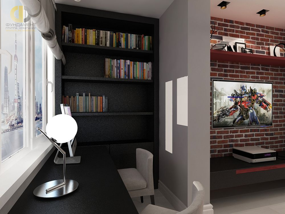 Дизайн интерьера детской в 4-комнатной квартире 131 кв. м в стиле неоклассика